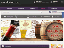 Tablet Screenshot of mondovino.com